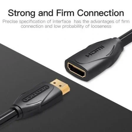 Vention Cable Alargador HDMI 1.4 Macho a Hembra 1.5m Negro Vention Cable Alargador HDMI 1.4 Macho a Hembra 1.5m Negro
